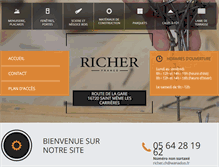 Tablet Screenshot of materiaux-richer.com